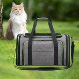 Maxbell Cat Carrier Bag Shoulder Bag Puppy Carrier for Traveling Camping Outdoor Use Gray Green