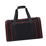 Maxbell Cat Carrier Bag Shoulder Bag Puppy Carrier for Traveling Camping Outdoor Use Black Red