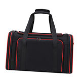 Maxbell Cat Carrier Bag Shoulder Bag Puppy Carrier for Traveling Camping Outdoor Use Black Red