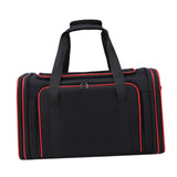 Maxbell Cat Carrier Bag Shoulder Bag Puppy Carrier for Traveling Camping Outdoor Use Black Red