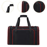 Maxbell Cat Carrier Bag Shoulder Bag Puppy Carrier for Traveling Camping Outdoor Use Black Red