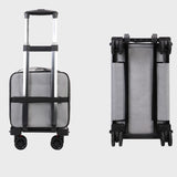 Maxbell Dog Carrier with Wheels Tote Rolling Cat Carrier for Kitten Small Dogs Trips A
