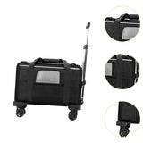 Maxbell Dog Carrier with Wheels Tote Rolling Cat Carrier for Kitten Small Dogs Trips B
