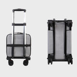 Maxbell Dog Carrier with Wheels Tote Rolling Cat Carrier for Kitten Small Dogs Trips C