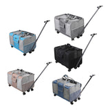 Maxbell Pet Carrier with Wheels Portable Foldable Pet Travel Bag for Puppy Cats Dogs Gray