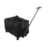 Maxbell Pet Carrier with Wheels Portable Foldable Pet Travel Bag for Puppy Cats Dogs Black