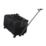 Maxbell Pet Carrier with Wheels Portable Foldable Pet Travel Bag for Puppy Cats Dogs Black