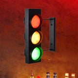 Maxbell Industrial Traffic Light Lamp Retro Wall Decoration for Cafes Corridor Aisle