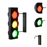 Maxbell Industrial Traffic Light Lamp Retro Wall Decoration for Cafes Corridor Aisle