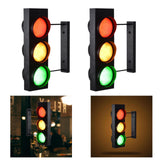 Maxbell Industrial Traffic Light Lamp Retro Wall Decoration for Cafes Corridor Aisle