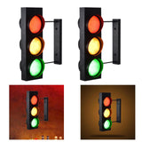 Maxbell Industrial Traffic Light Lamp Retro Wall Decoration for Cafes Corridor Aisle