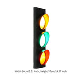 Maxbell Traffic Light Wall Lamp Industrial LED Wall Sconce for Club Office Christmas