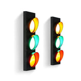 Maxbell Traffic Light Wall Lamp Industrial LED Wall Sconce for Club Office Christmas