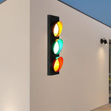 Maxbell Traffic Light Wall Lamp Industrial LED Wall Sconce for Club Office Christmas