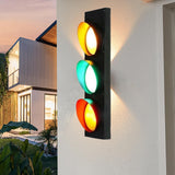 Maxbell Traffic Light Wall Lamp Industrial LED Wall Sconce for Club Office Christmas