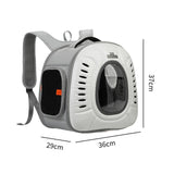 Maxbell Pet Travel Backpack Cage Breathable Space Capsule for Outdoor Travel Walking white