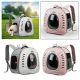 Maxbell Pet Travel Backpack Cage Breathable Space Capsule for Outdoor Travel Walking white