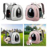 Maxbell Pet Travel Backpack Cage Breathable Space Capsule for Outdoor Travel Walking white