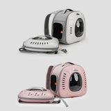 Maxbell Pet Travel Backpack Cage Breathable Space Capsule for Outdoor Travel Walking white