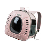 Maxbell Pet Travel Backpack Cage Breathable Space Capsule for Outdoor Travel Walking pink