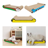 Maxbell Cat Scratchers Cardboard 2 in 1 Pet Bed Cat Scratch Pad for Indoor Cats Play green