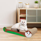 Maxbell Cat Scratchers Cardboard 2 in 1 Pet Bed Cat Scratch Pad for Indoor Cats Play green