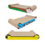 Maxbell Cat Scratchers Cardboard 2 in 1 Pet Bed Cat Scratch Pad for Indoor Cats Play green