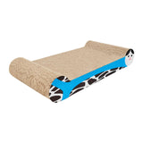 Maxbell Cat Scratchers Cardboard 2 in 1 Pet Bed Cat Scratch Pad for Indoor Cats Play blue