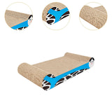 Maxbell Cat Scratchers Cardboard 2 in 1 Pet Bed Cat Scratch Pad for Indoor Cats Play blue