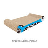 Maxbell Cat Scratchers Cardboard 2 in 1 Pet Bed Cat Scratch Pad for Indoor Cats Play blue