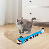 Maxbell Cat Scratchers Cardboard 2 in 1 Pet Bed Cat Scratch Pad for Indoor Cats Play blue