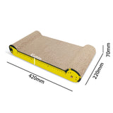 Maxbell Cat Scratchers Cardboard 2 in 1 Pet Bed Cat Scratch Pad for Indoor Cats Play yellow