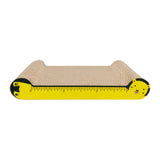Maxbell Cat Scratchers Cardboard 2 in 1 Pet Bed Cat Scratch Pad for Indoor Cats Play yellow