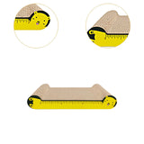 Maxbell Cat Scratchers Cardboard 2 in 1 Pet Bed Cat Scratch Pad for Indoor Cats Play yellow