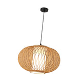 Maxbell Bamboo Woven Pendant Lamp Rustic Weave Ceiling Light for Kitchen Porch Hotel Style C