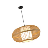 Maxbell Bamboo Woven Pendant Lamp Rustic Weave Ceiling Light for Kitchen Porch Hotel Style G