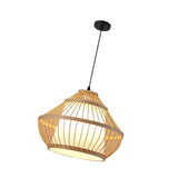 Maxbell Bamboo Woven Pendant Lamp Rustic Weave Ceiling Light for Kitchen Porch Hotel Style I