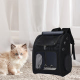 Maxbell Pet Carrier Backpack Pet Travel Bag for Hiking Travel Small Medium Sized Pet Black