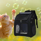 Maxbell Pet Carrier Backpack Pet Travel Bag for Hiking Travel Small Medium Sized Pet Black