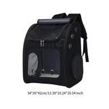 Maxbell Pet Carrier Backpack Pet Travel Bag for Hiking Travel Small Medium Sized Pet Black