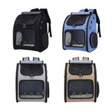 Maxbell Pet Carrier Backpack Pet Travel Bag for Hiking Travel Small Medium Sized Pet Black