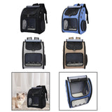 Maxbell Pet Carrier Backpack Pet Travel Bag for Hiking Travel Small Medium Sized Pet Black