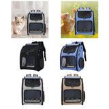 Maxbell Pet Carrier Backpack Pet Travel Bag for Hiking Travel Small Medium Sized Pet Black