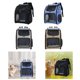 Maxbell Pet Carrier Backpack Pet Travel Bag for Hiking Travel Small Medium Sized Pet Black