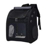 Maxbell Pet Carrier Backpack Pet Travel Bag for Hiking Travel Small Medium Sized Pet Black