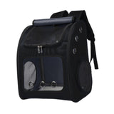 Maxbell Pet Carrier Backpack Pet Travel Bag for Hiking Travel Small Medium Sized Pet Black