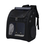 Maxbell Pet Carrier Backpack Pet Travel Bag for Hiking Travel Small Medium Sized Pet Black