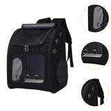 Maxbell Pet Carrier Backpack Pet Travel Bag for Hiking Travel Small Medium Sized Pet Black