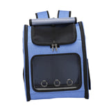 Maxbell Pet Carrier Backpack Pet Travel Bag for Hiking Travel Small Medium Sized Pet Blue