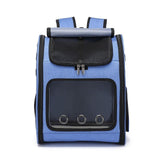 Maxbell Pet Carrier Backpack Pet Travel Bag for Hiking Travel Small Medium Sized Pet Blue